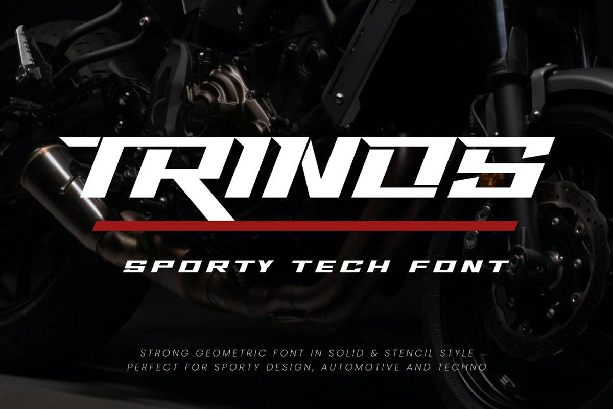 Trinos Font sample