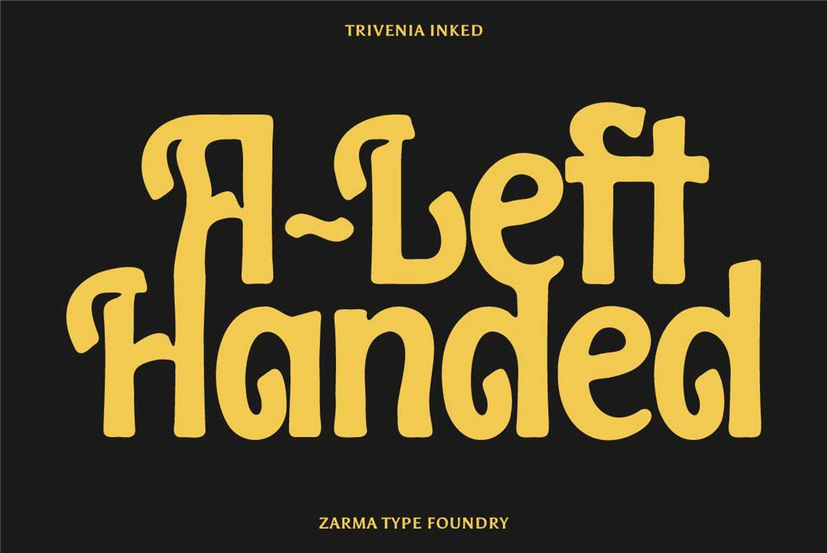 Trivenia Font sample