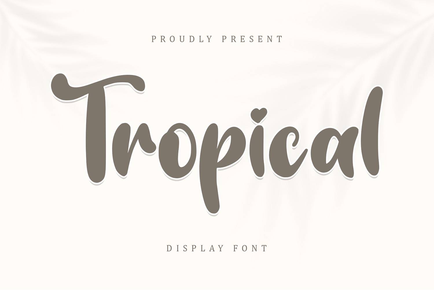 Tropical Font sample