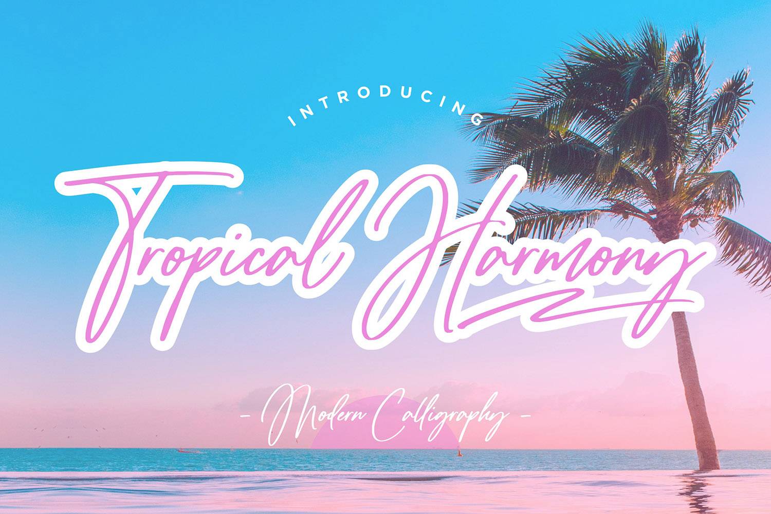 Tropical Harmony Font sample