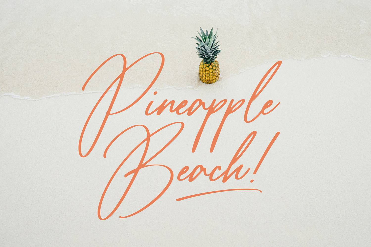 Tropical Harmony Font sample