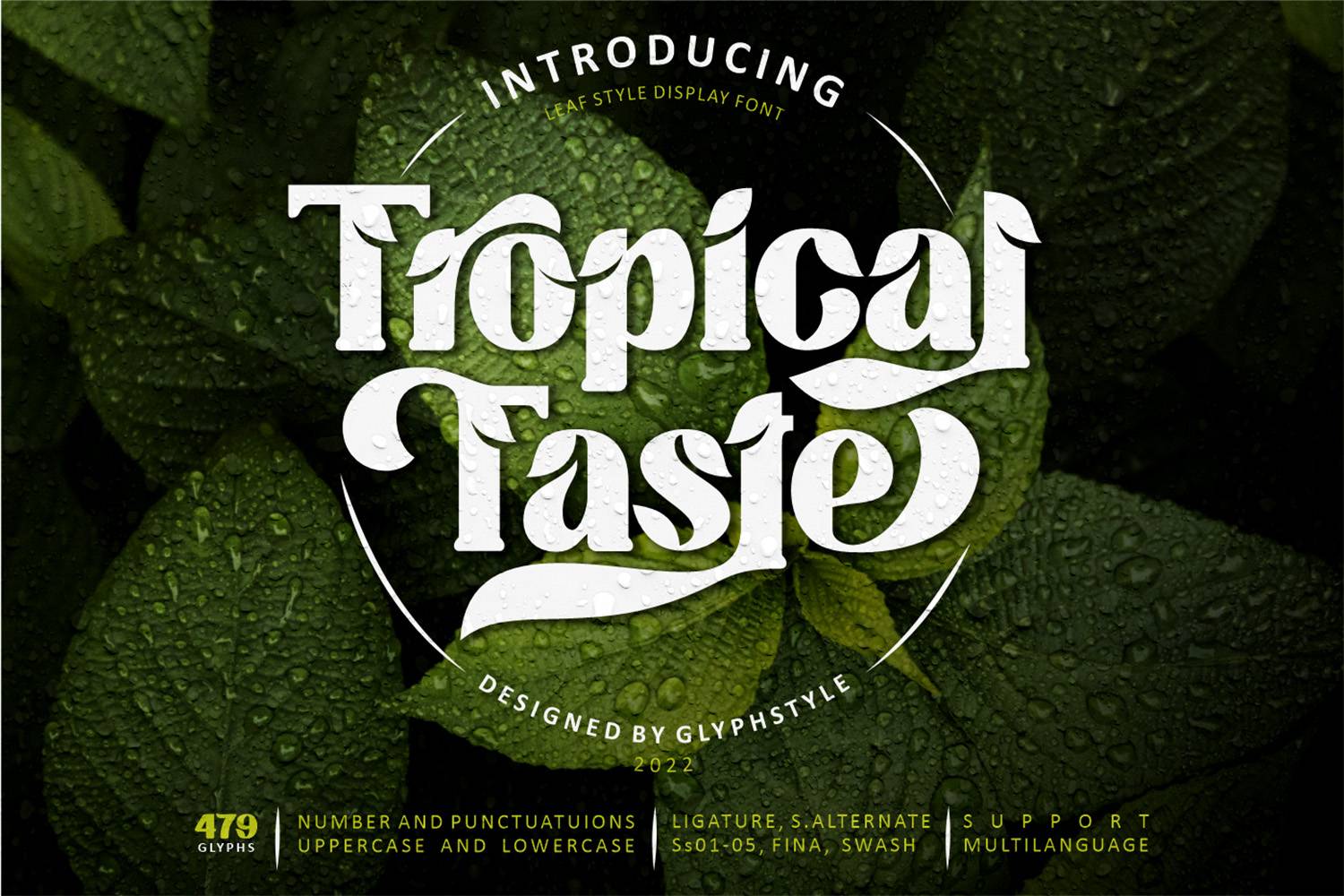 Tropical Taste Font sample