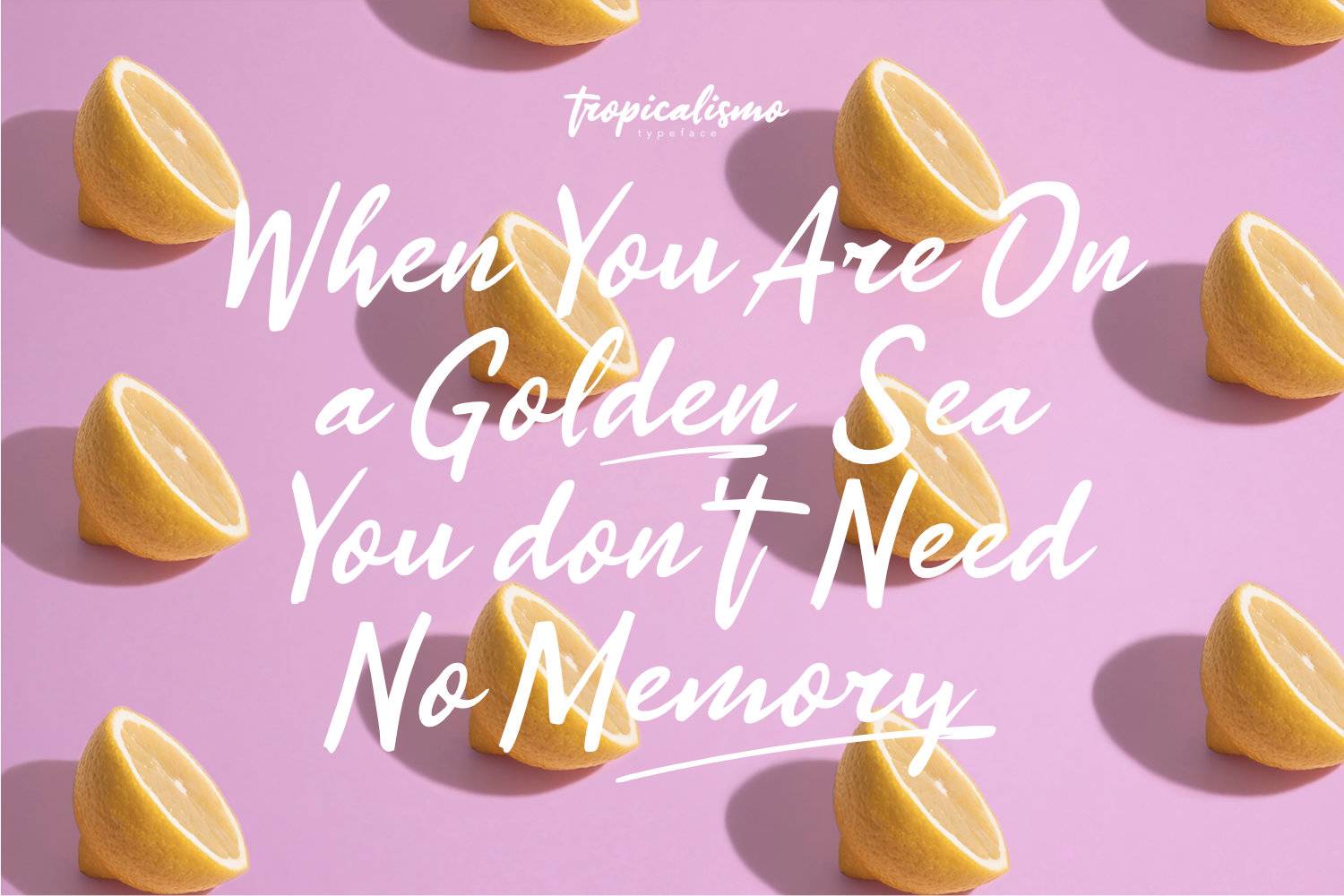 Tropicalismo Font sample