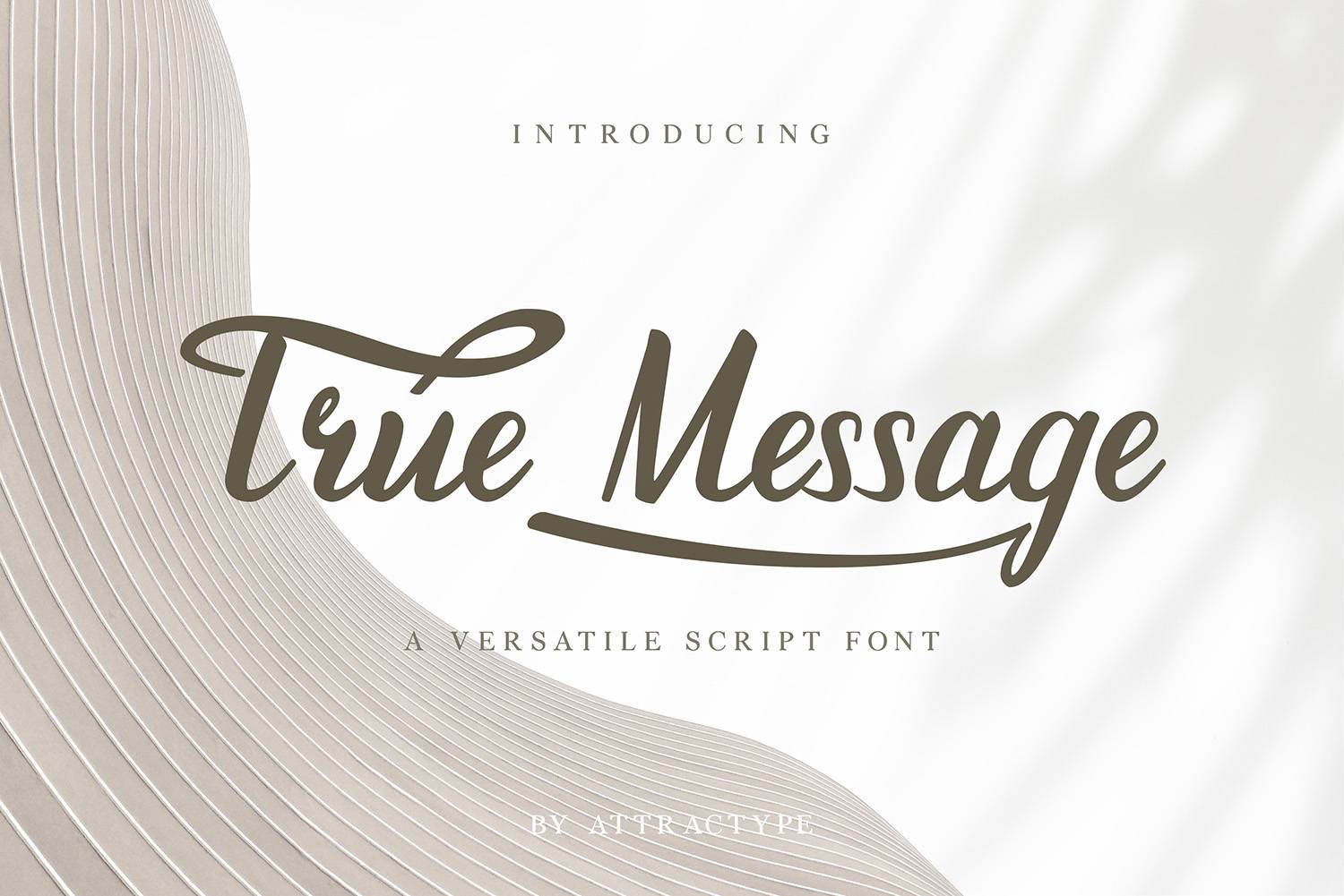 True Message Font sample