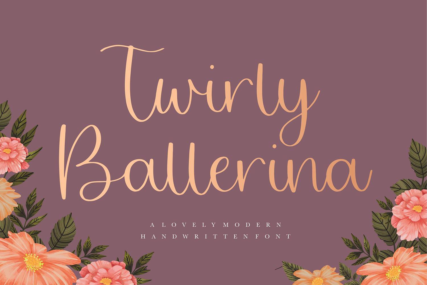 Twirly Ballerina Font sample