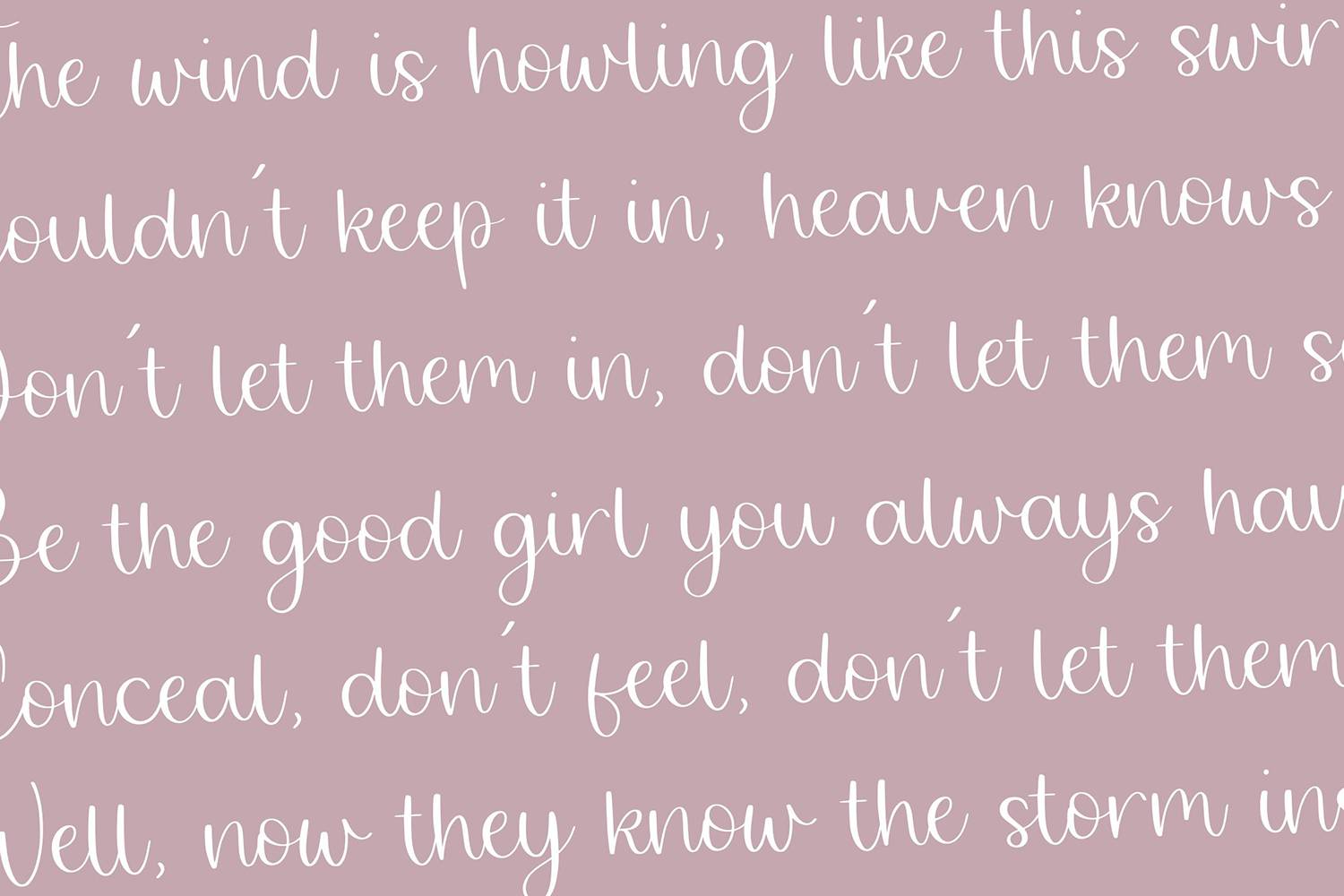 Twirly Ballerina Font sample