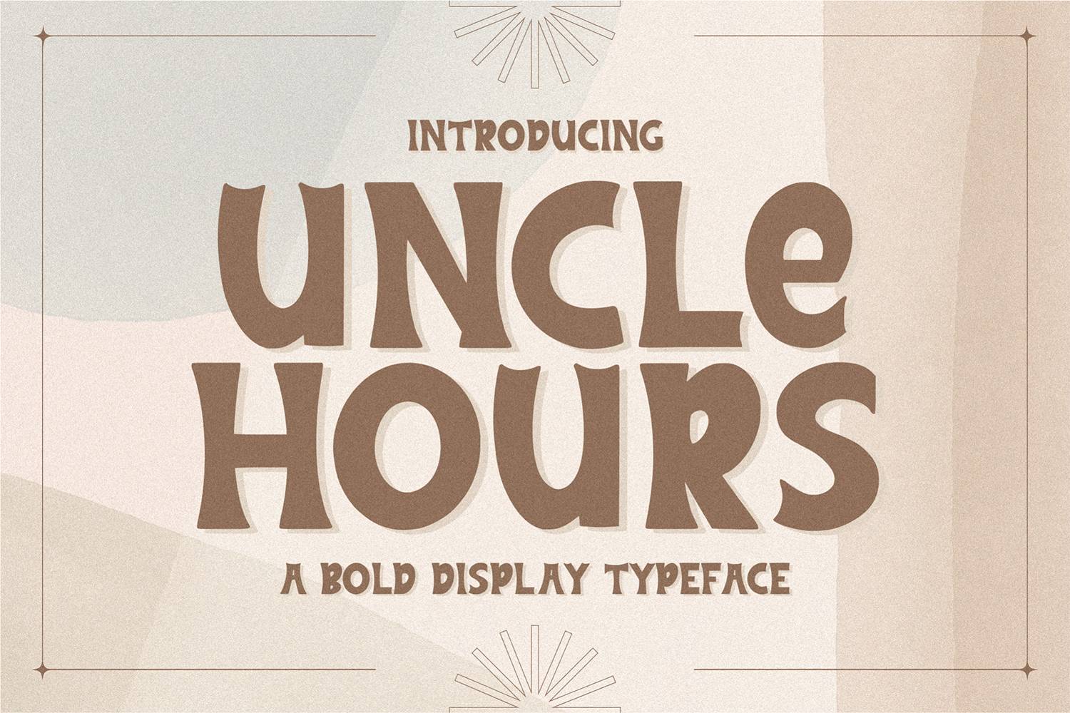 Uncle Hours Font sample