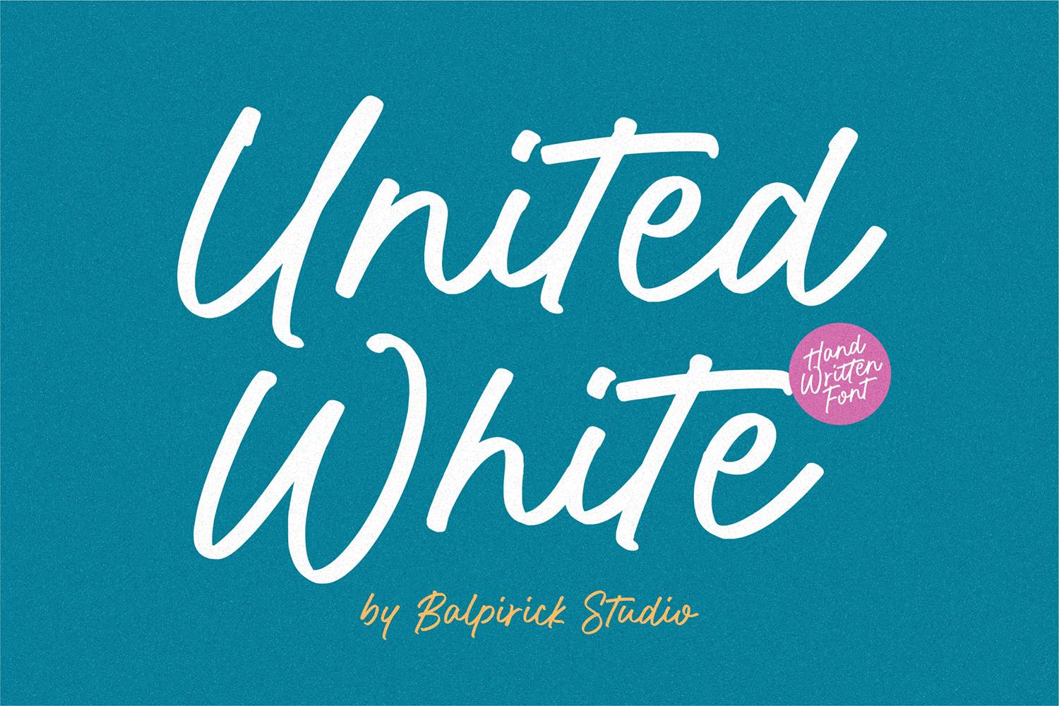 United White Font sample