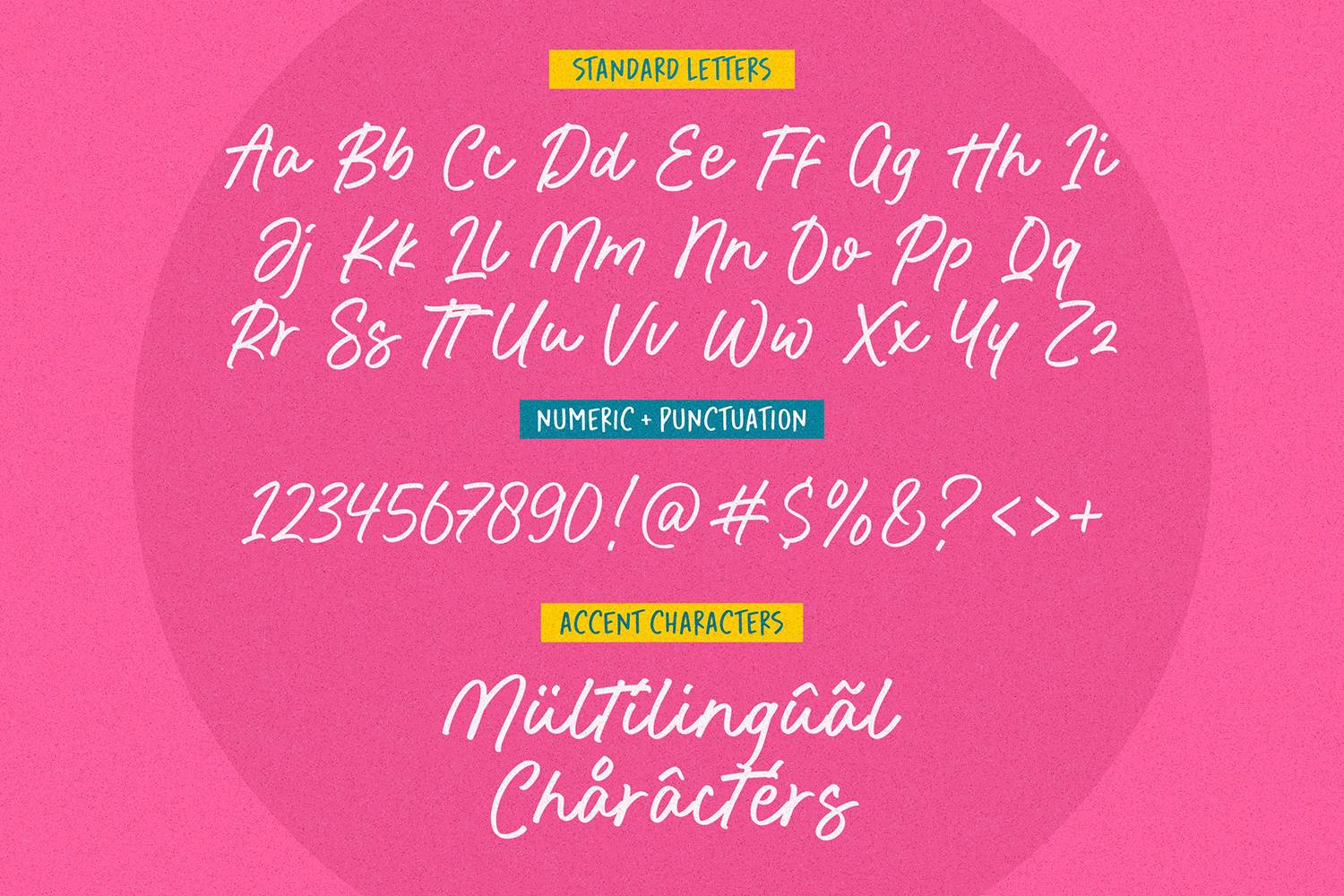 United White Font sample