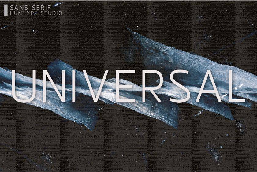 Universal Font sample