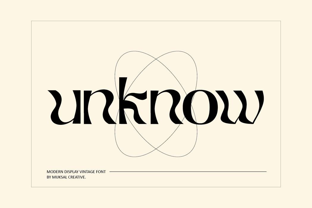 Unknow Font sample
