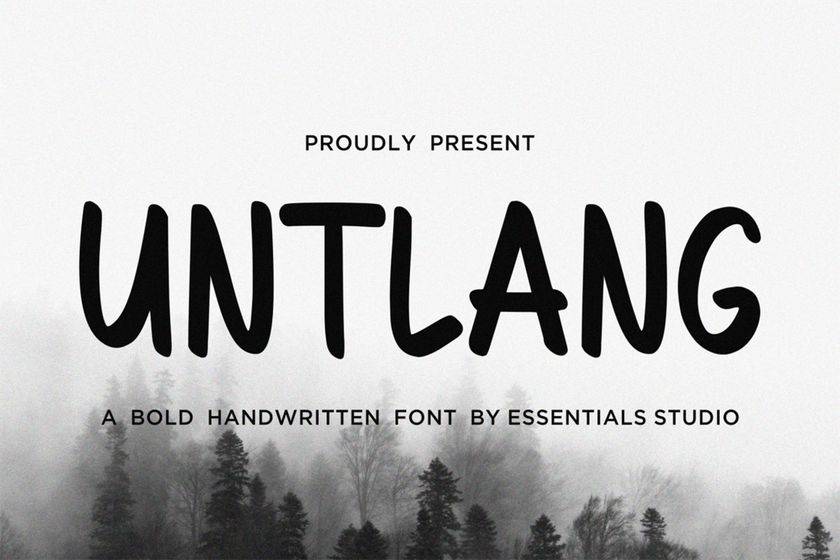 Untlang Font sample