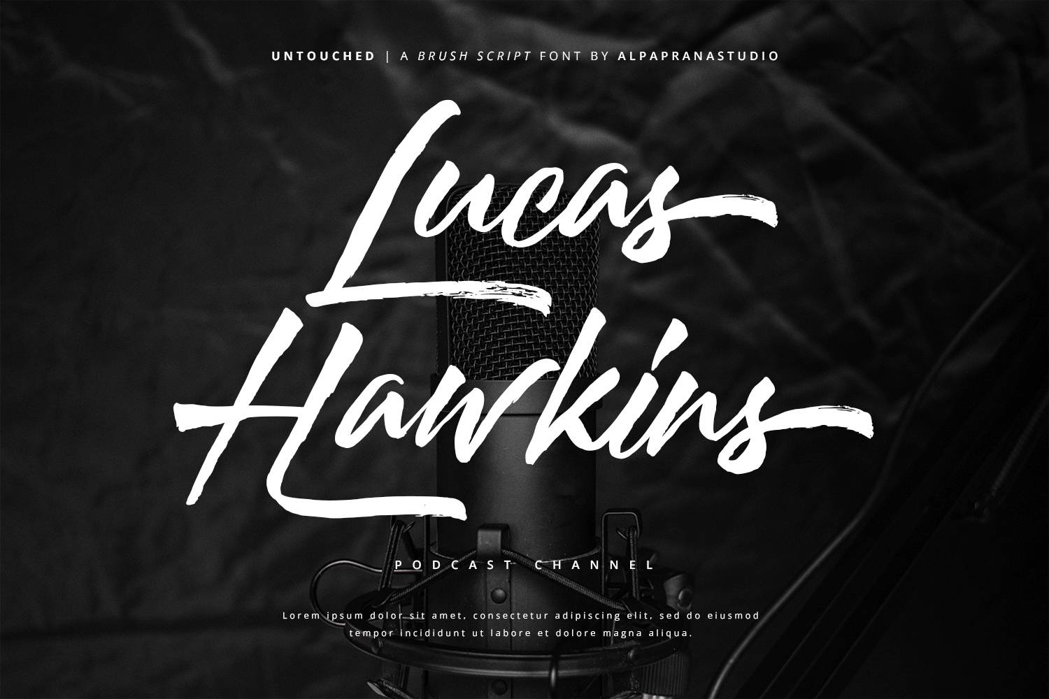 Untouched Font sample