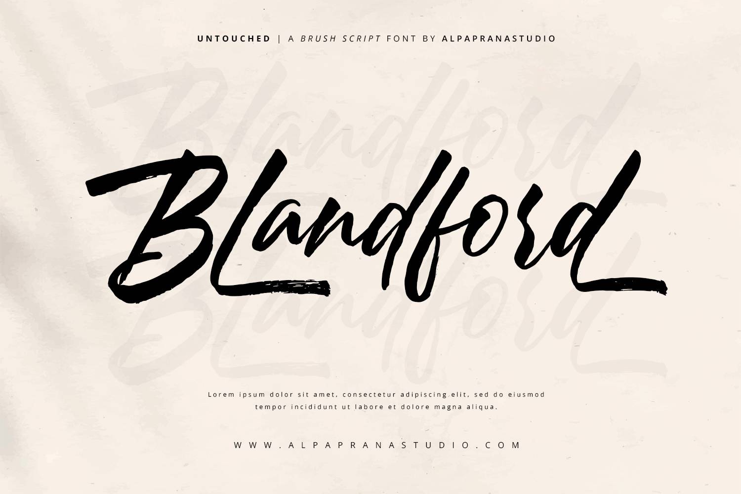 Untouched Font sample