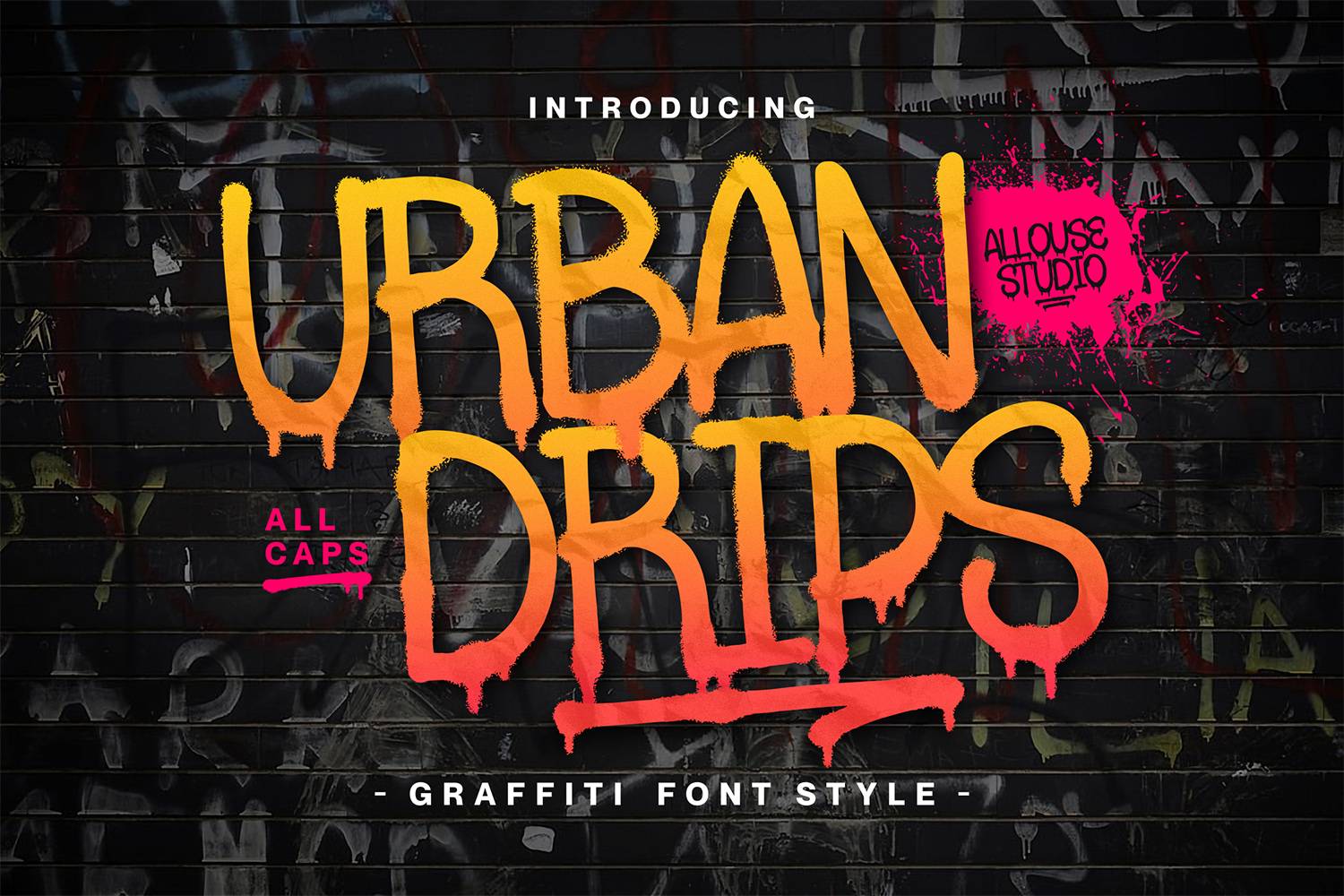 Urbandrips Font sample