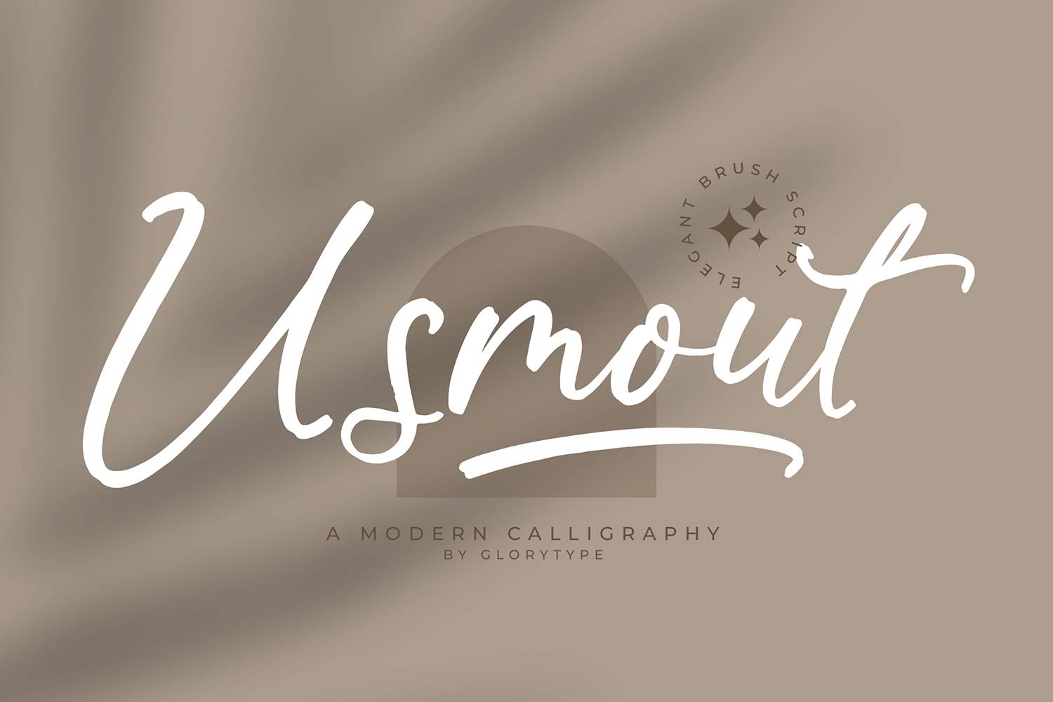 Usmout Font sample