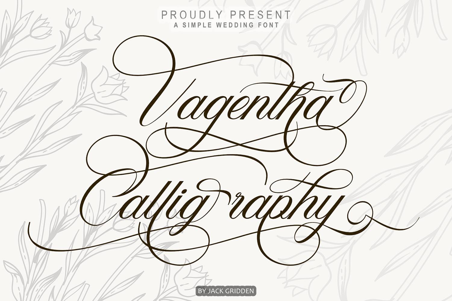Vagentha Font sample