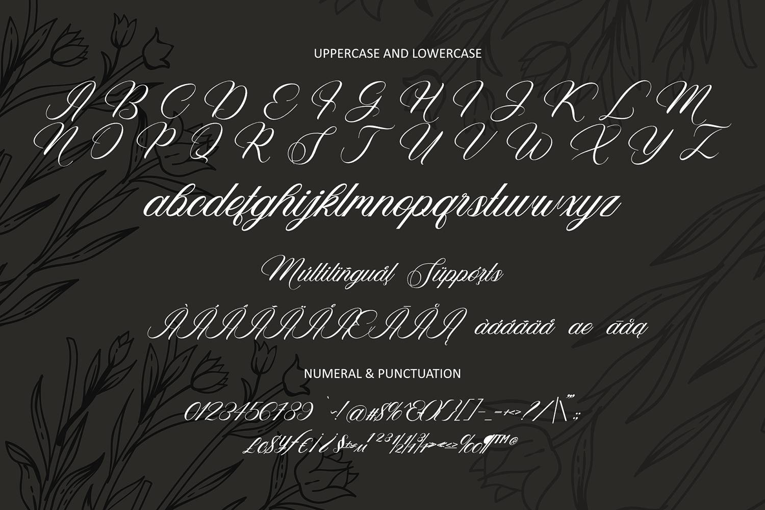 Vagentha Font sample