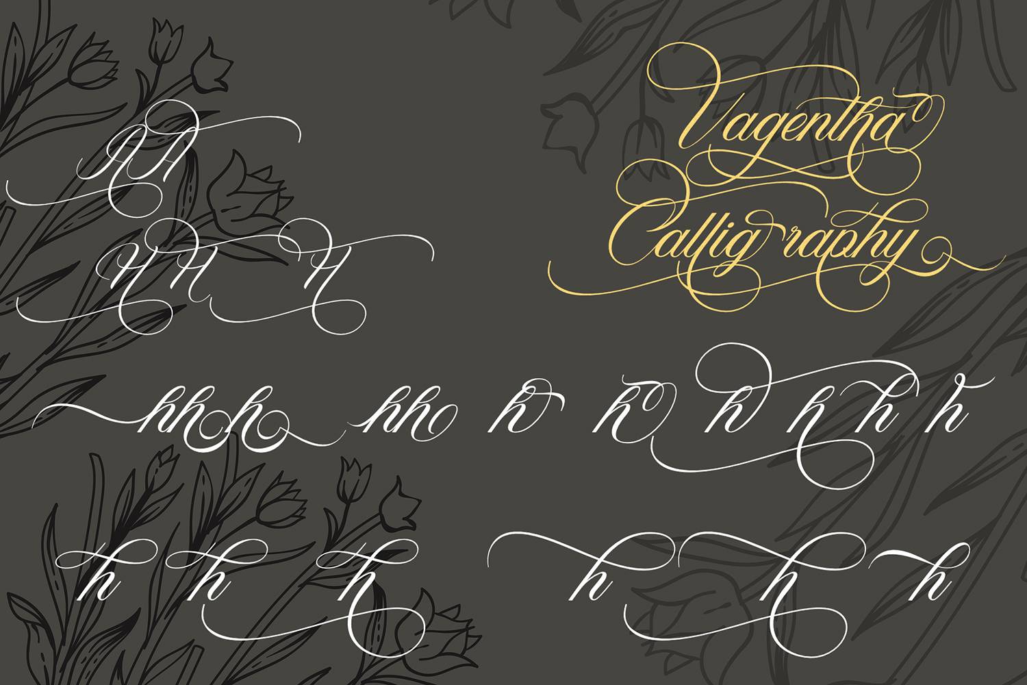 Vagentha Font sample