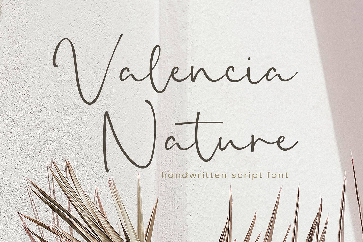 Valencia Nature Font sample