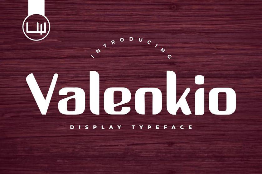 Valenkio Font sample