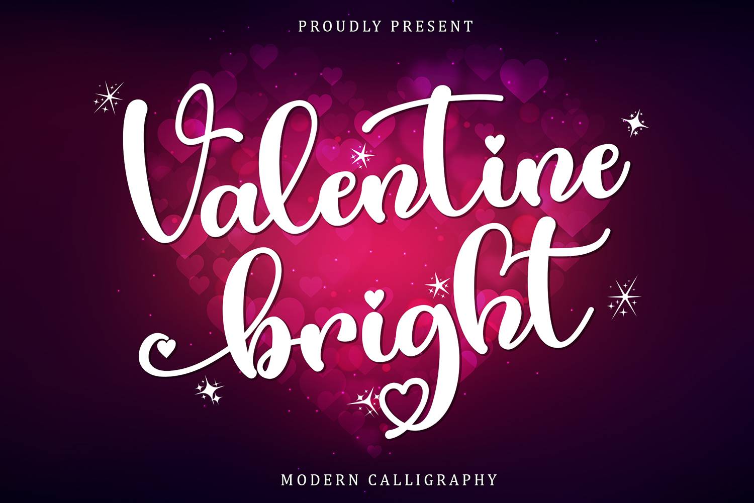 Valentine Bright Font sample