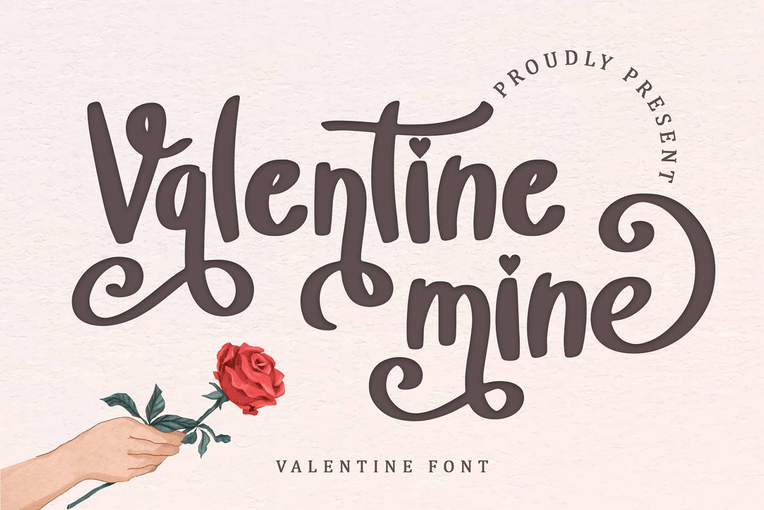 Valentine Mine Font sample