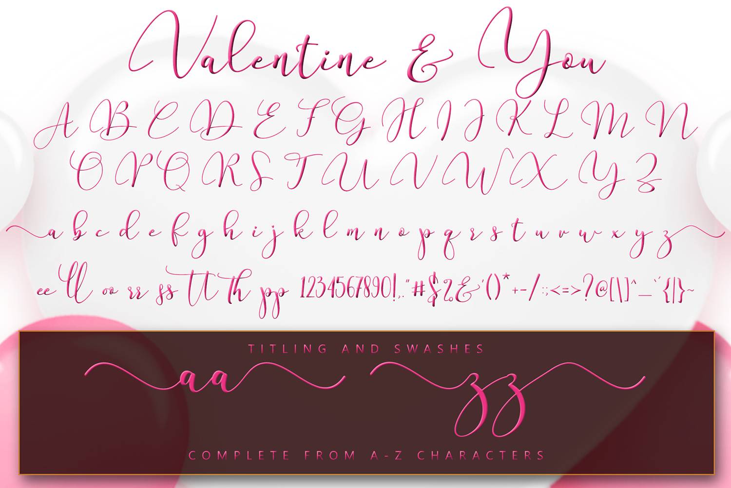 Valentine & You Font sample