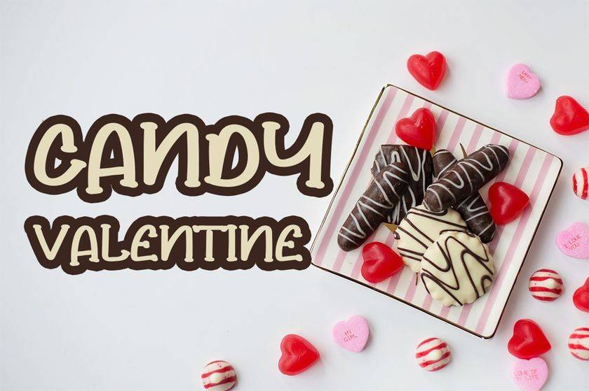 Valentine is Coming Font sample