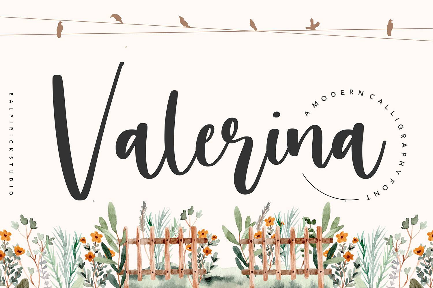 Valerina Font sample