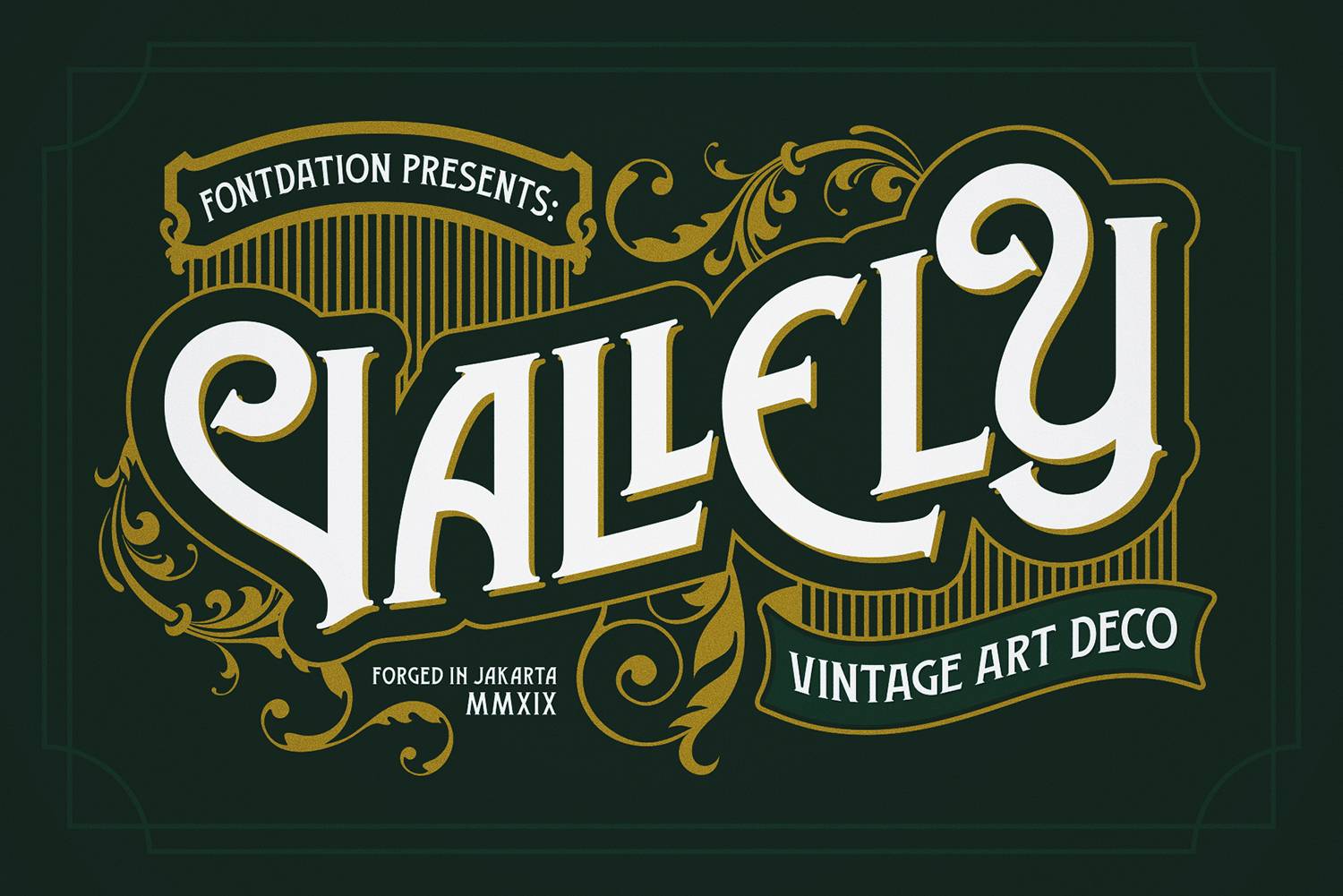 Vallely Font sample