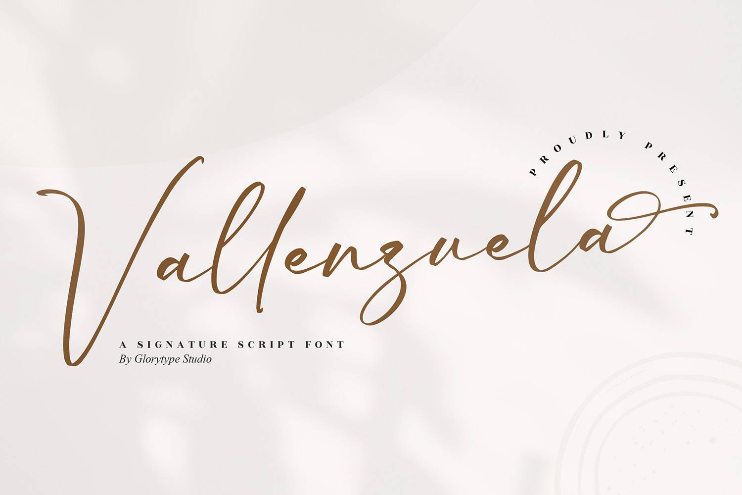 Vallenzuela Font sample