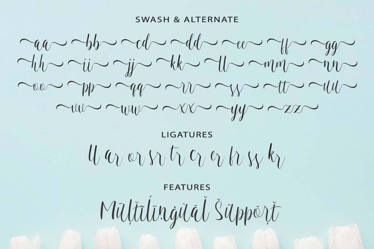 Vallerina Script Font sample