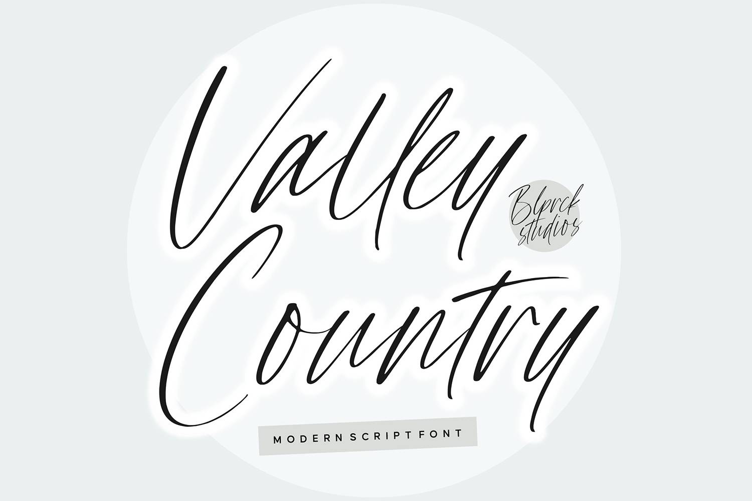 Valley Country Font sample