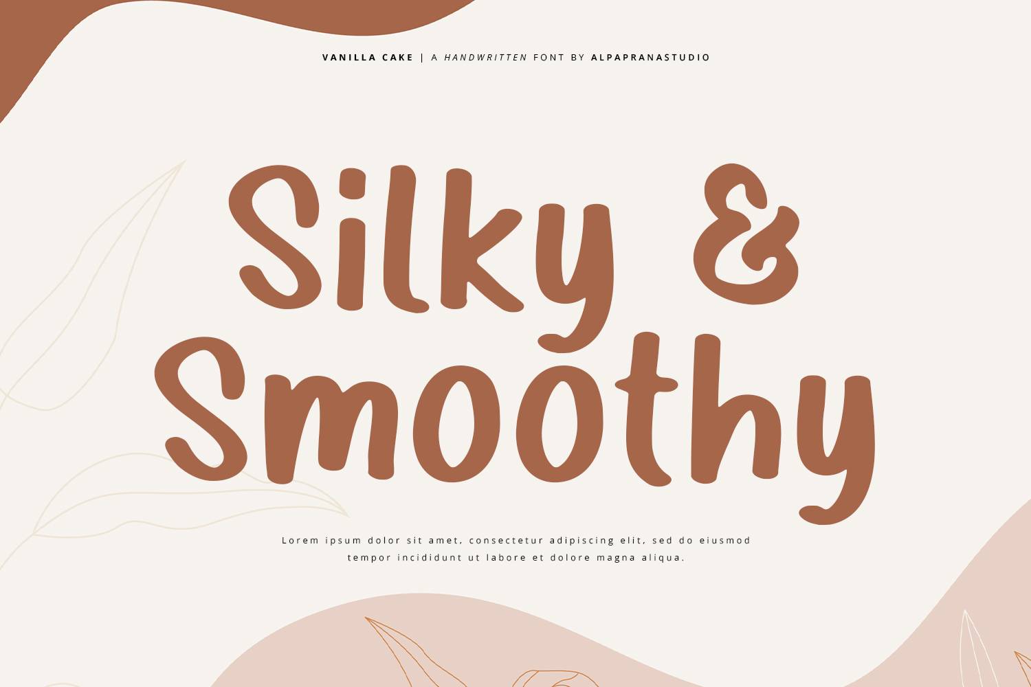 Vanilla Cake Font sample