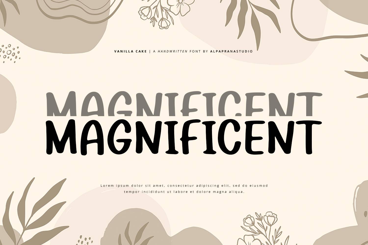 Vanilla Cake Font sample