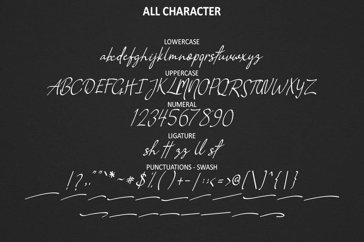 Vanilla Font sample