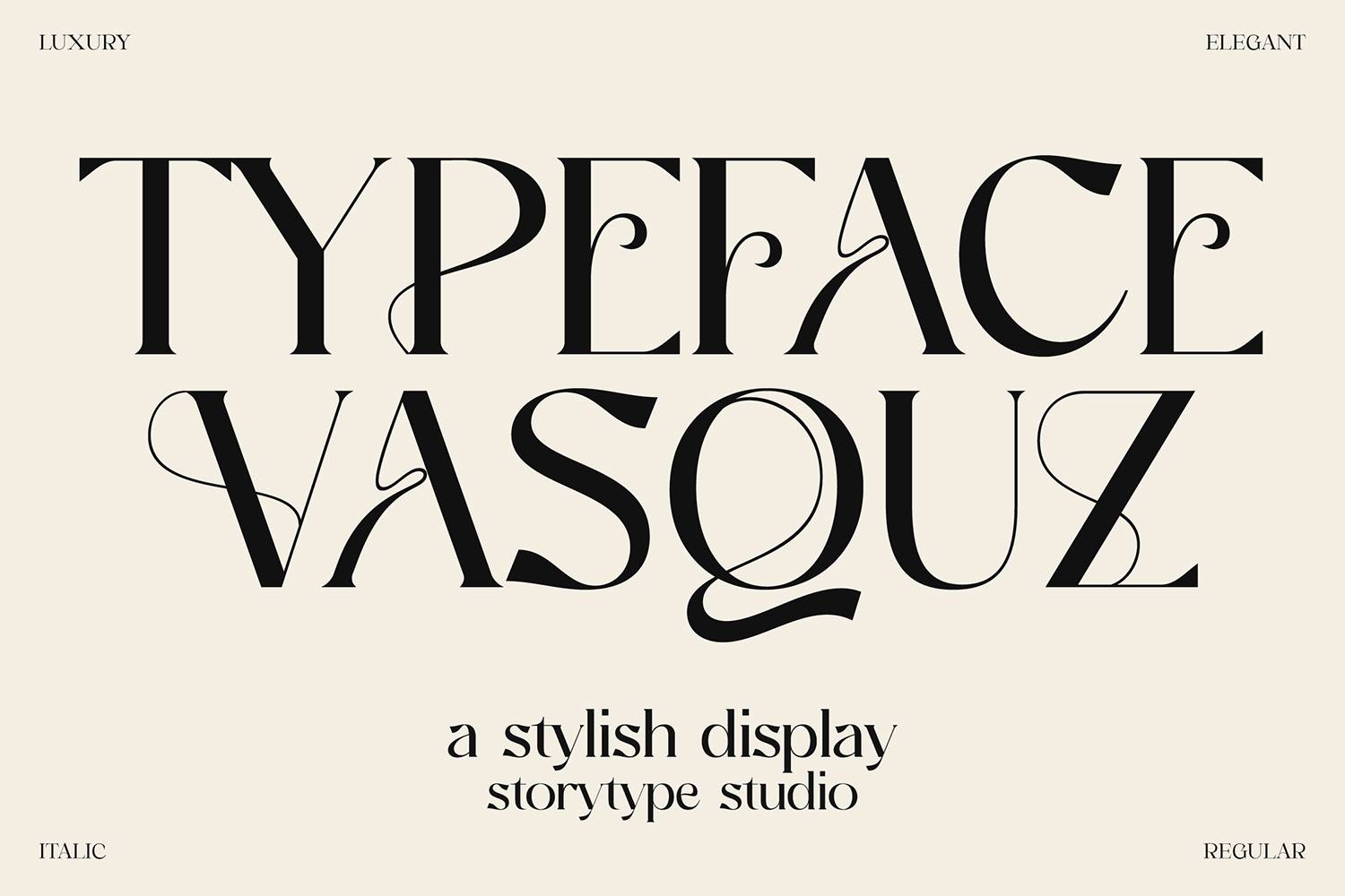Vasquz Font sample