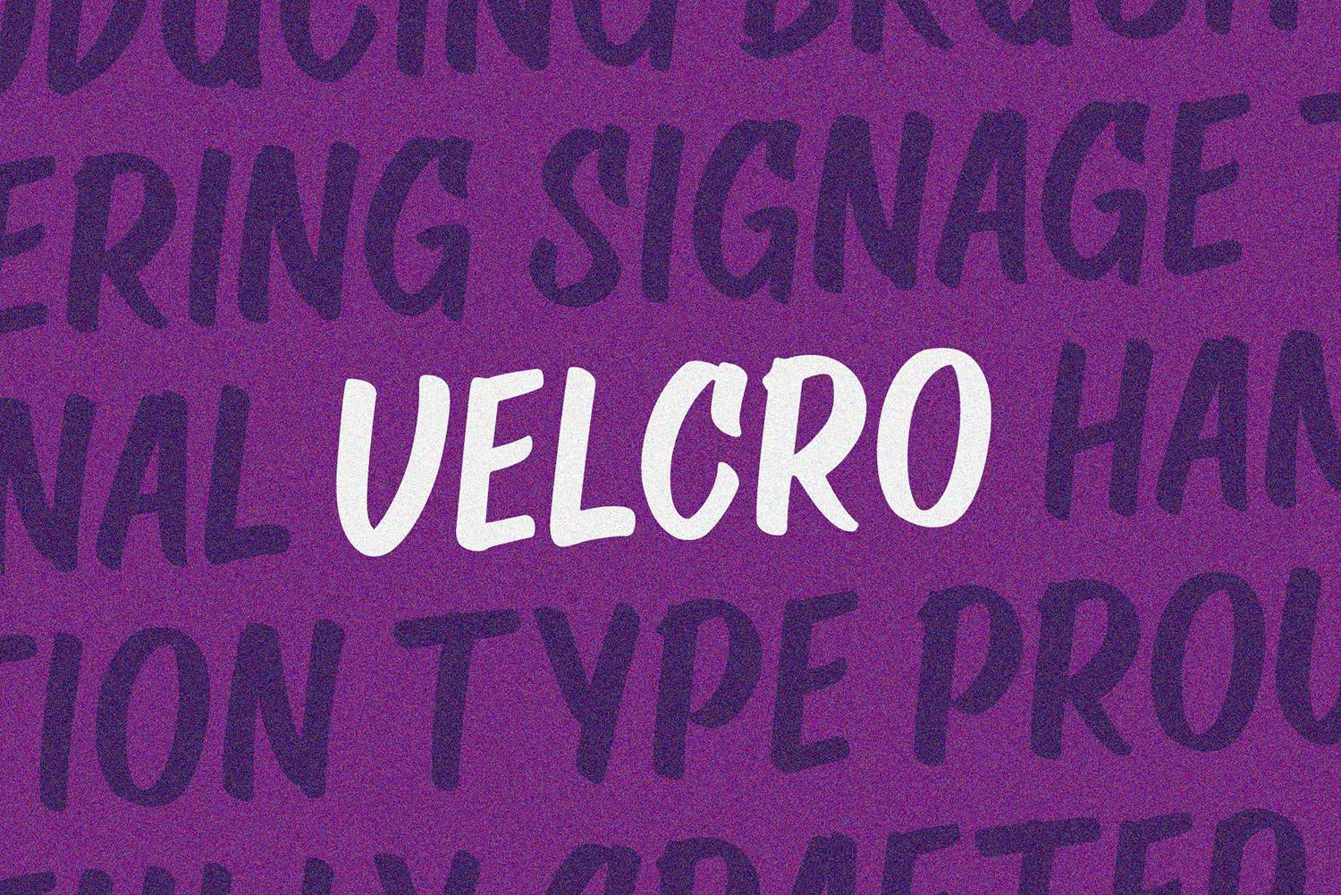 Velcro Font sample