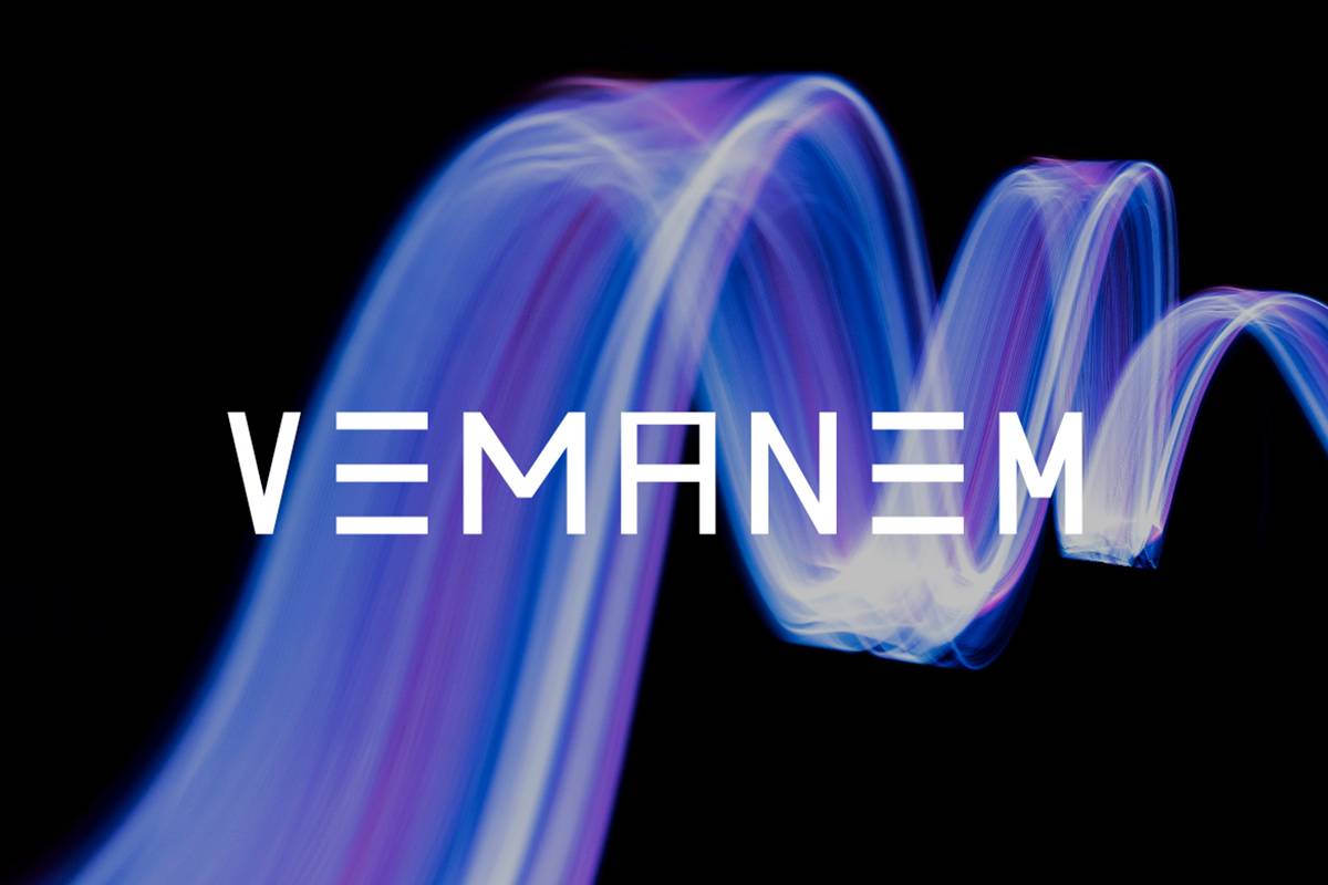 Vemanem Font sample