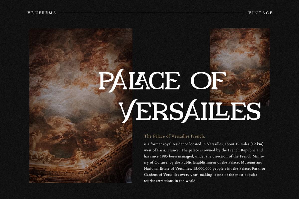 Venerema Font sample