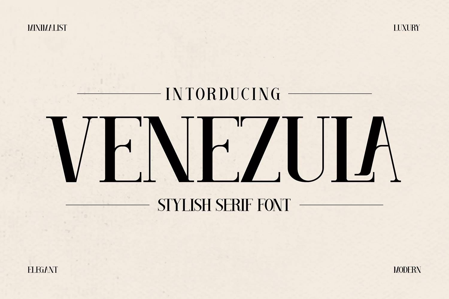 Venezula Font sample