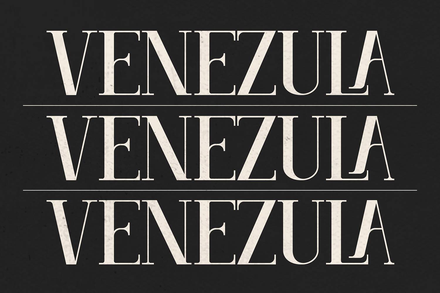 Venezula Font sample