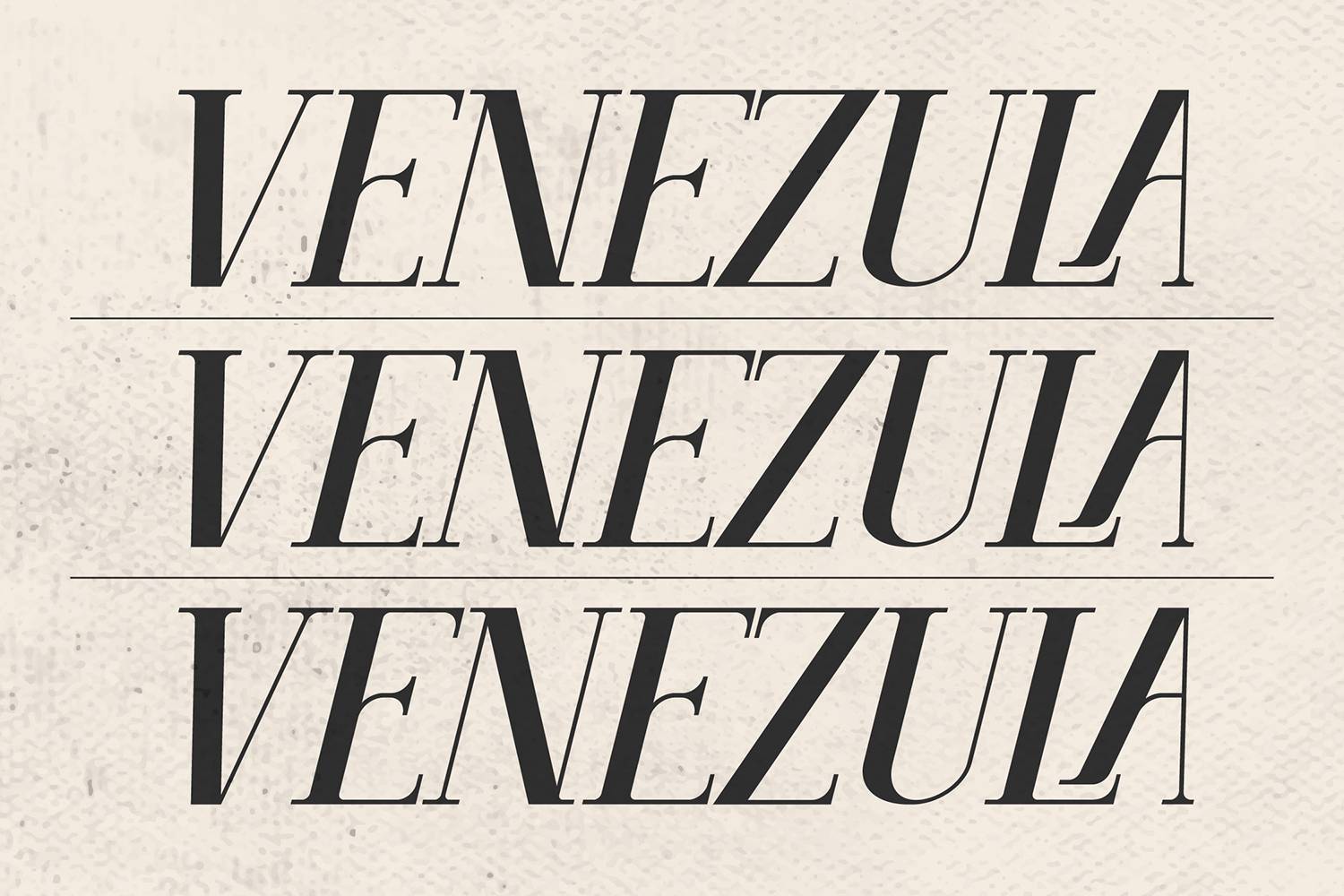 Venezula Font sample