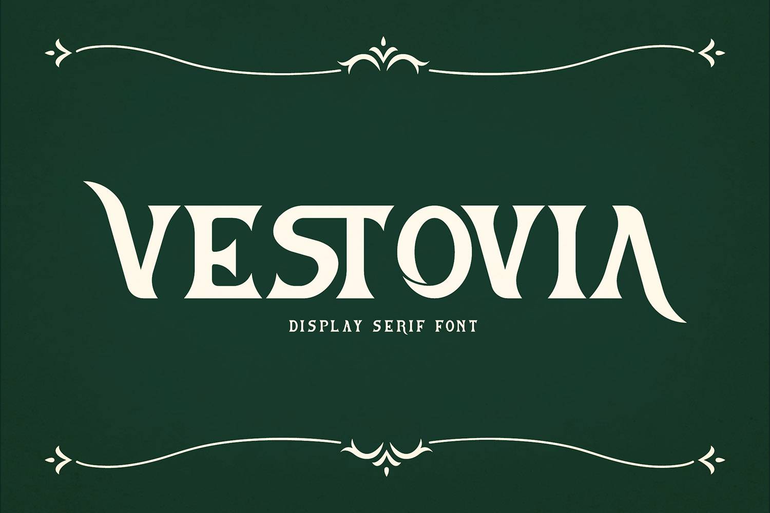 Vestovia Font sample