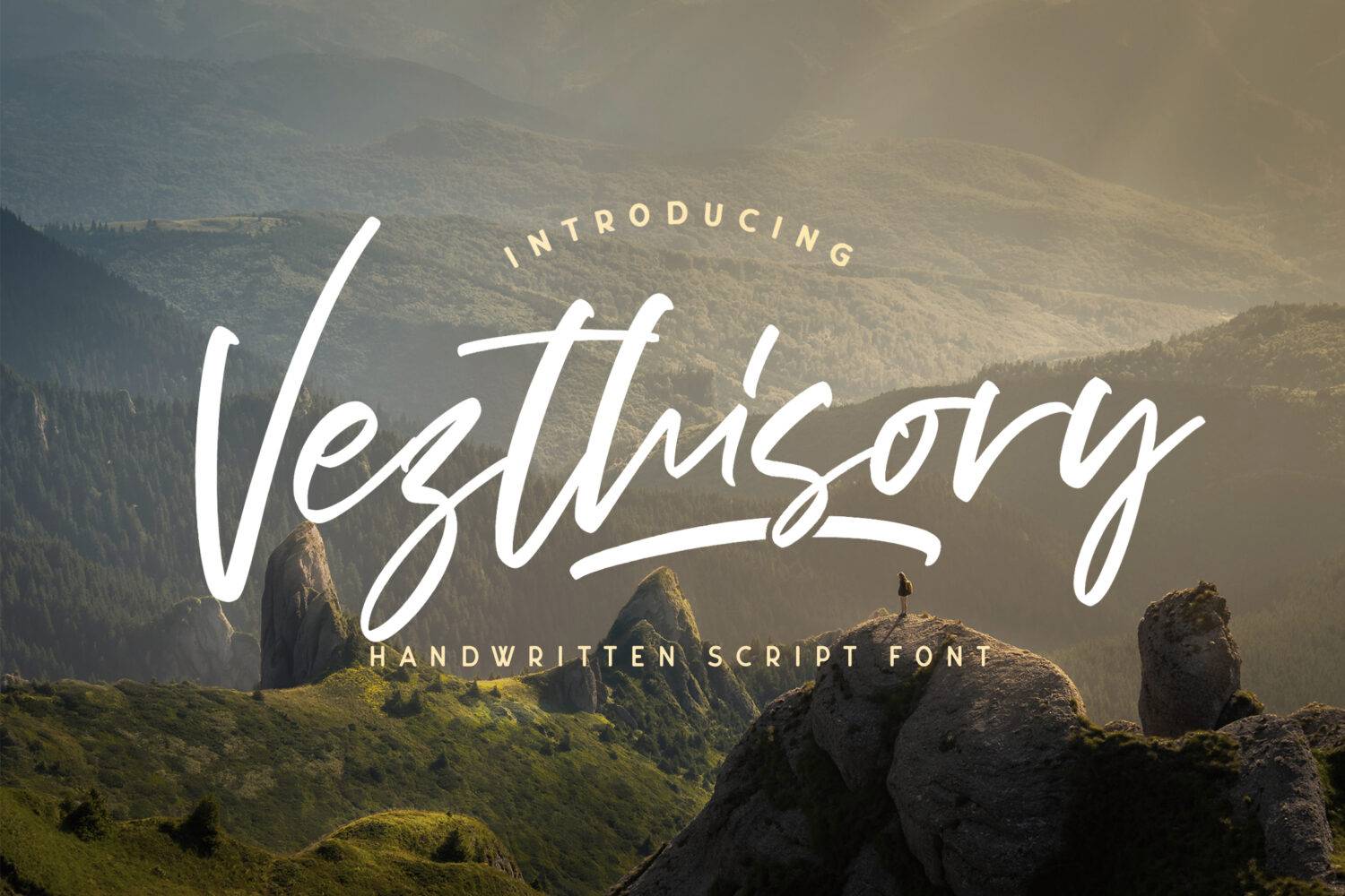 Vezthisory Font sample