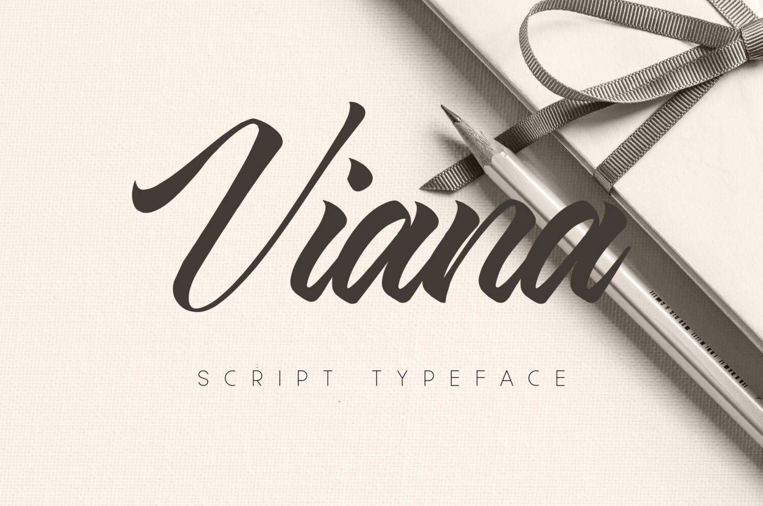 Viana Script Typeface sample
