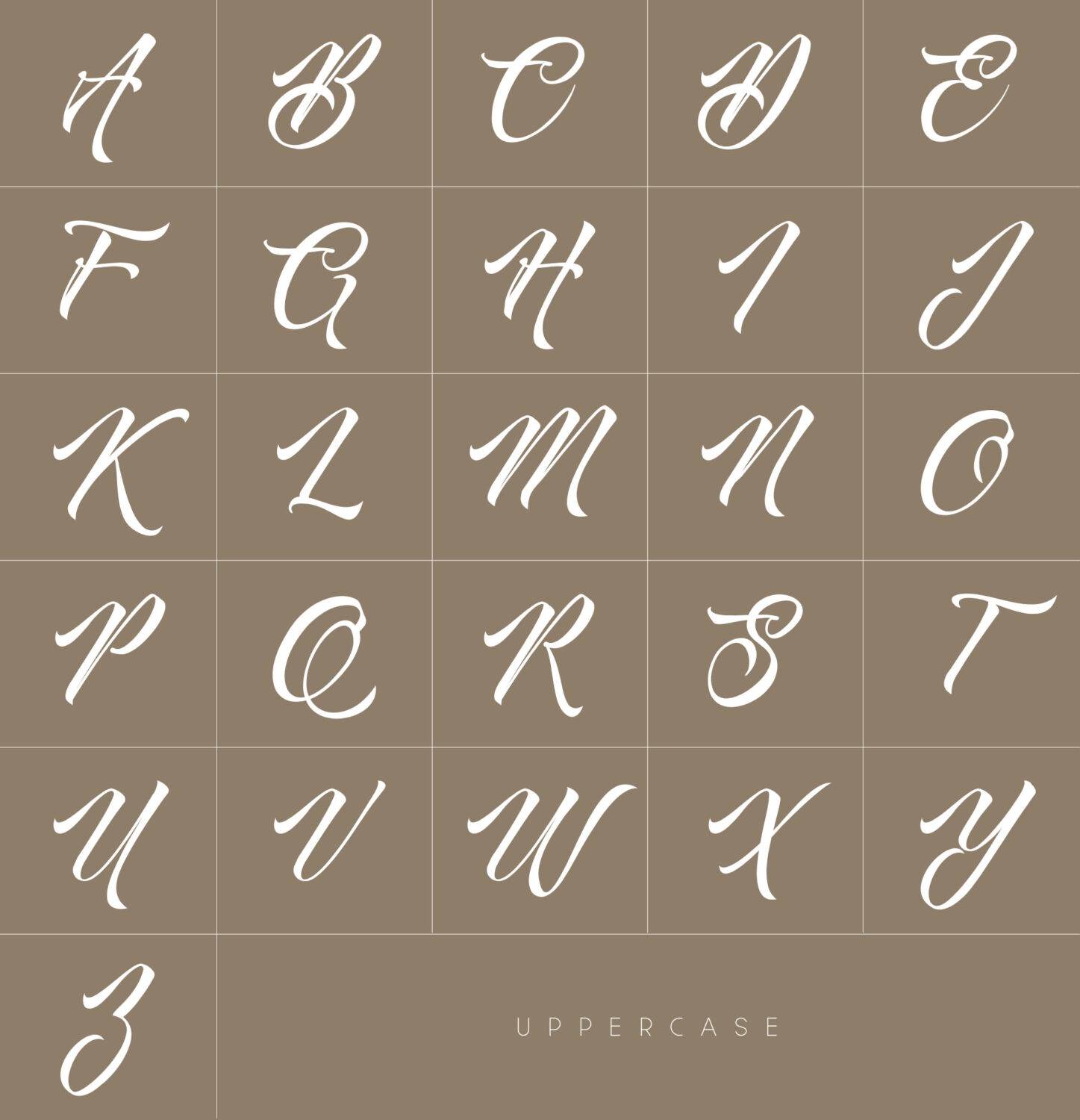 Viana Script Typeface sample