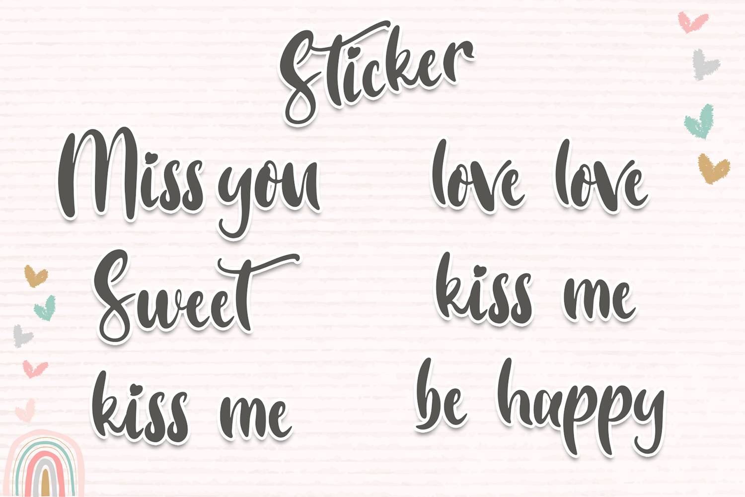 Vibelove Font sample