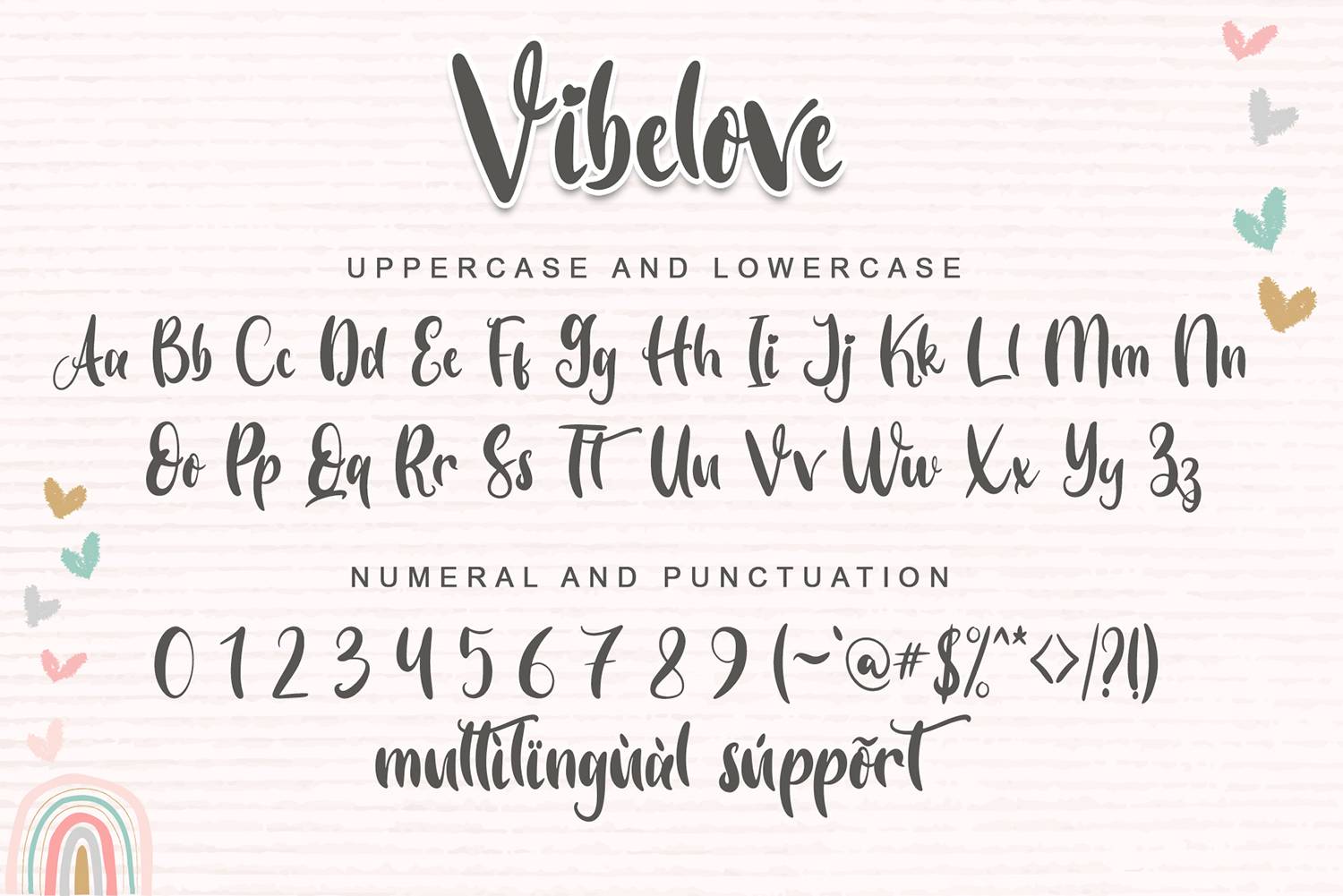 Vibelove Font sample